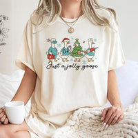 Medical Staff Holiday T-Shirt, Humorous Goose Christmas Nurse Shirt, Silly Goose RN Tee, Adorable Nursing Student Christmas Graphic Shirt
