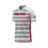 #1 Ohio State Buckeyes Lightweight Soccer Fashion Jersey - White