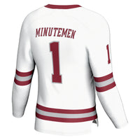 #1 UMass Minutemen Hockey Fashion Jersey - White