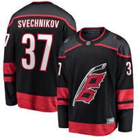 Carolina Hurricanes Andrei Svechnikov Black Home Breakaway Jersey