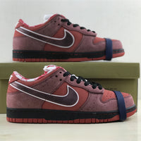 Low Top Sneakers, Red Colorway, Lace Up Design, Casual Gift for Sneaker Fans