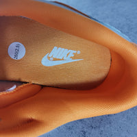 Low Top Sneakers, White Orange Colorway, Lace Up Design, Casual Gift for Sneaker Fans
