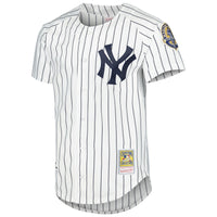 New York Yankees Derek Jeter White Cooperstown Collection Authentic Jersey
