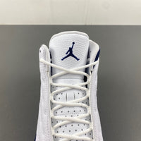 Low Top Sneakers, White Navy Colorway, Lace Up Design, Casual Gift for Sneaker Fans
