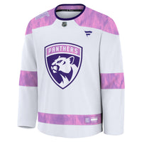 Florida Panthers White Hockey Fights Cancer Survivor Practice Jersey