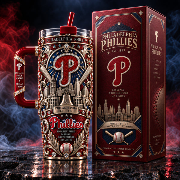 PHI Heritage Panel - Ornate Crest and Skyline Drinkware - main