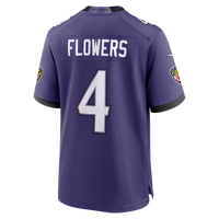 Baltimore Ravens Zay Flowers Purple Team Game Jersey