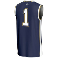 #1 Georgia Southern Eagles Lightweight Basketball Jersey - Blue