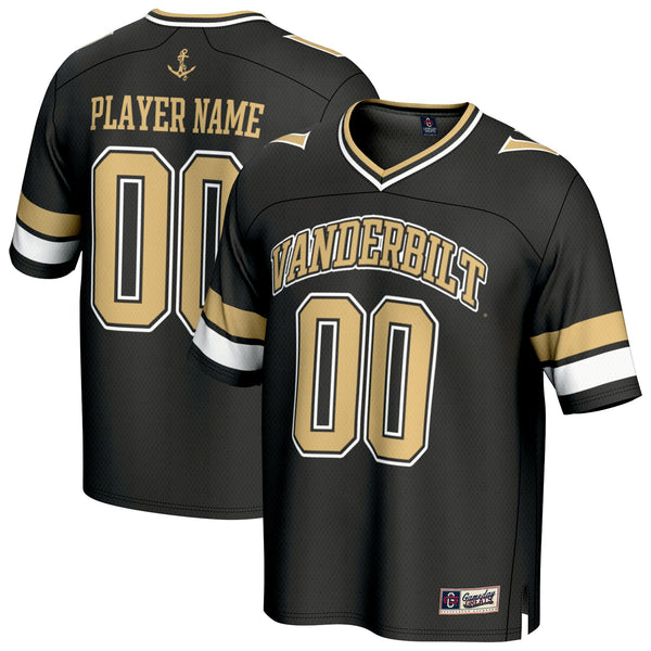 Vanderbilt Commodores NIL Pick-A-Player Football Fashion Jersey - Black