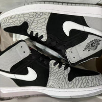 Retro Mid Top Basketball Shoes, Black Gray Colorway, Lace Up Design, Casual Gift for Shoe Lovers