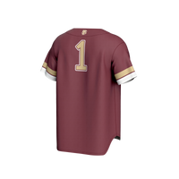 #1 Florida State Seminoles Lightweight Collegiate Baseball Fashion Jersey - Garnet