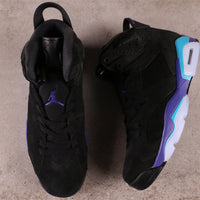 High Top Sneakers, Black Purple Colorway, Lace Up Design, Casual Gift for Sneaker Fans