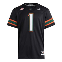 #1 Miami Hurricanes Premier Jersey - Black