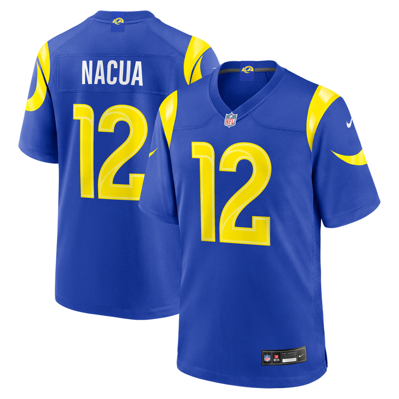Los Angeles Rams Puka Nacua Royal Team Game Player Jersey