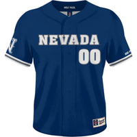 Nevada Wolf Pack Lightweight Collegiate Baseball NIL Pick-A-Player Fashion Jersey - Navy