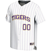 LSU Tigers NIL Pick-A-Player Lightweight Baseball Jersey - White