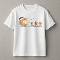 Humorous Gamer Cookie Holiday Shirt, Christmas Gingerbread Gaming T-Shirt, Retro Video Game Xmas Tee, Adorable Christmas Graphic Tee for Gamers
