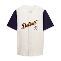 Detroit Tigers Cream/Navy Big & Tall Two-Color Fashion Jersey