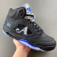 Low Top Sneakers, Blue Black Colorway, Lace Up Design, Casual Gift for Sneaker Fans