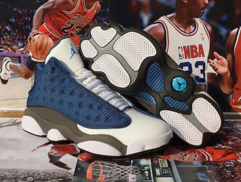 Sneakers, Blue White Gray Colorway, Lace Up Design, Casual Gift for Sneaker Fans