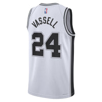 San Antonio Spurs Association Edition Swingman Jersey - White - Devin Vassell