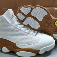 Sneakers, White Brown Colorway, Lace Up Design, Casual Gift for Sneaker Fans