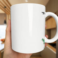 Retro Holiday Quote Ceramic Coffee Mug, Humorous Christmas Mug, Festive Holly Winter Tea Cup, Secret Santa Mug, Xmas Mug Present