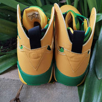 Sneakers, Yellow Green Colorway, Lace Up Design, Casual Gift for Sneaker Fans