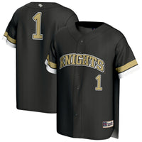 #1 UCF Knights Collegiate Baseball Fashion Jersey - Black