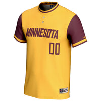 Minnesota Golden Gophers NIL Pick-A-Player Lightweight Softball Jersey - Gold