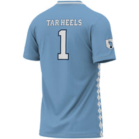 #1 North Carolina Tar Heels Lightweight Soccer Fashion Jersey - Carolina Blue