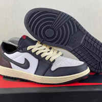 Low Top Shoes, White Black Colorway, Lace Up Design, Casual Gift for Shoe Lovers