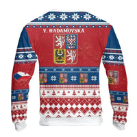 Czech Coat of Arms Ugly Sweater, Czech Republic Ugly Christmas Sweater, Traditional Heritage Holiday Sweater, Prague Festive Xmas Crewneck