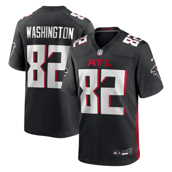 Atlanta Falcons Casey Washington Black Team Game Jersey