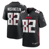 Atlanta Falcons Casey Washington Black Team Game Jersey