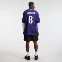 Baltimore Ravens Lamar Jackson Purple Team Game Jersey
