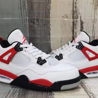 Sneakers, White Black Red Colorway, Lace Up Design, Casual Gift for Sneaker Fans