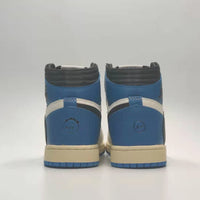 Sneakers, Cream Navy Colorway, Reverse Hook Design, Lace Up Design, Casual Gift for Sneaker Fans