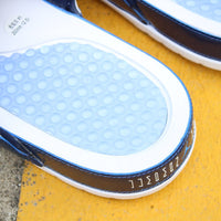 Slides, White Blue Colorway, Slip On Design, Casual Gift for Shoe Lovers