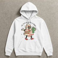 Retro Holiday Snack Cake Sweatshirt, Christmas Tree Cake Hoodie, Nostalgic Xmas Pullover, Humorous Christmas Graphic Hooded Sweater