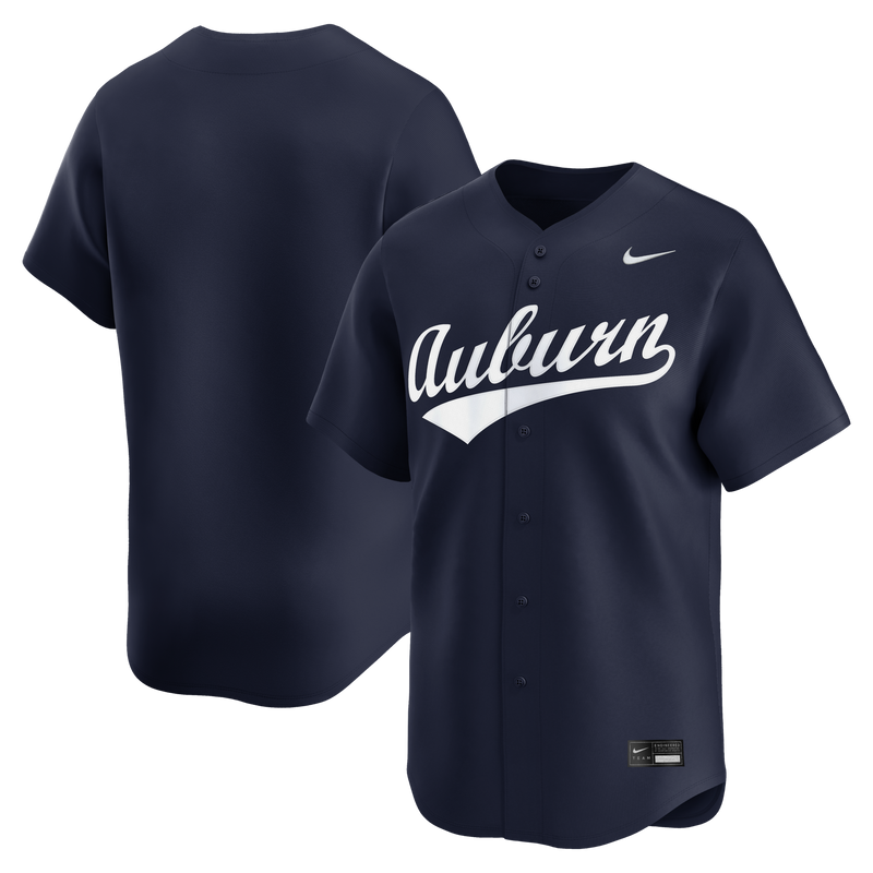 Navy Auburn Tigers Alternate Limited Baseball Jersey