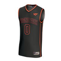 #0 Virginia Tech Hokies Lightweight Collegiate Basketball Fashion Jersey - Black
