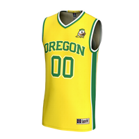 Oregon Ducks Lightweight Collegiate Basketball NIL Pick-A-Player Fashion Jersey - Yellow