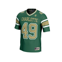 #49 Charlotte 49ers Lightweight Football Fashion Jersey - Green