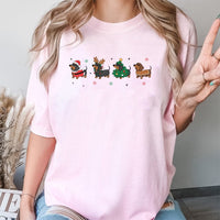 Humorous Wiener Dog Holiday T-Shirt, Dachshund Christmas Shirt, Adorable Doxie Graphic Tee, Retro Pet Lover Xmas Shirt, Dog Lover Holiday Present Tee