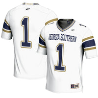 #1 Georgia Southern Eagles Endzone Football Jersey - White