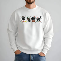 Black Kittens Holiday Crewneck, Humorous Christmas Cat Sweatshirt, Adorable Xmas Cat Lover Sweater, Festive Winter Sweatshirt, Cat Mom Xmas Present