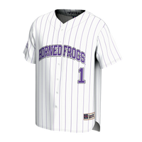 TCU Horned Frogs Lightweight Collegiate Baseball Fashion Jersey - White