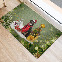 Bernese Mountain Dog Welcome Mat, Bernese Mountain Dog Christmas Doormat, Bernese Dog Floor Mat, Dog Lover Holiday Entrance Rug, Winter Present