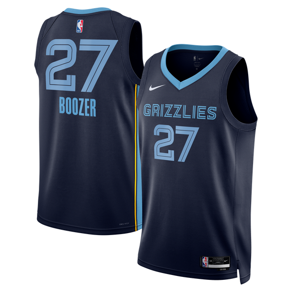 Memphis Grizzlies Icon Swingman Jersey - Black - Cameron Boozer